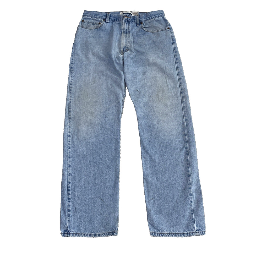 Vintage Levis 505 Jeans Men 36x34 Regular Fit Light Wash Cotton Grunge